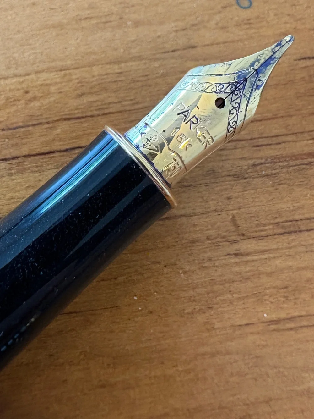 Parker Sonnet Ciselé Chiselled Silver Fountain Pen & Ballpoint Set 18K Gold Nib